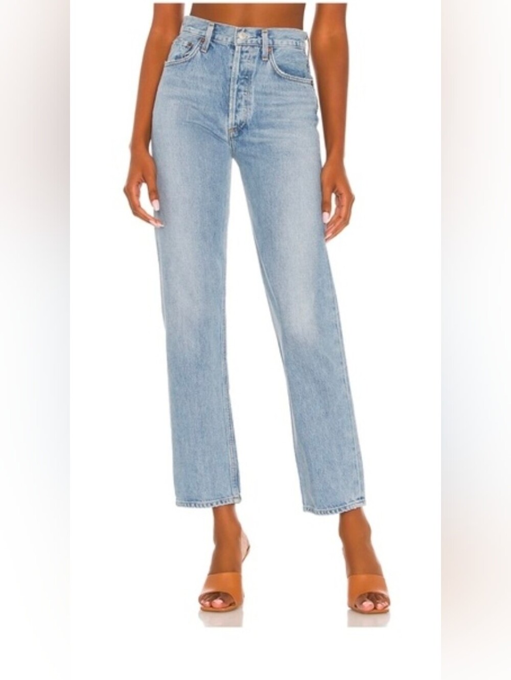 AGOLDE 90's Pinch Waist Soundwave High Rise Straight Leg Jeans Womens 32